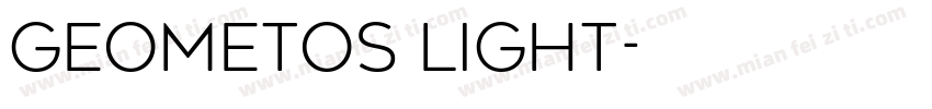 geometos light字体转换